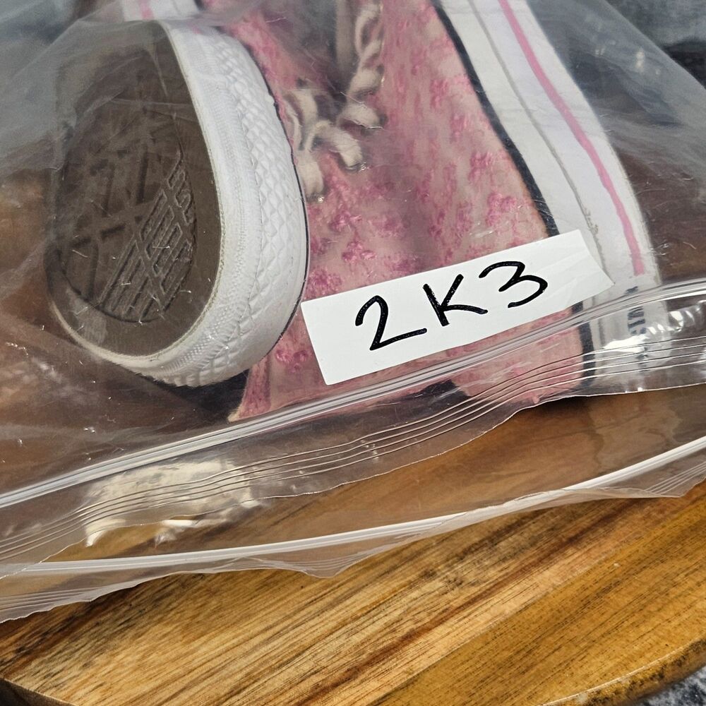 Converse Chuck Taylor All Star High Top Pink Floral White Sneakers Womens 10 - Picture 12 of 12